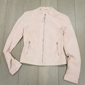Pink Leather Jacket NWT